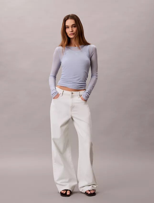 Jeans med vida ben Jeans med vida ben