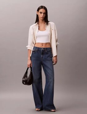 Jeans med vida ben
