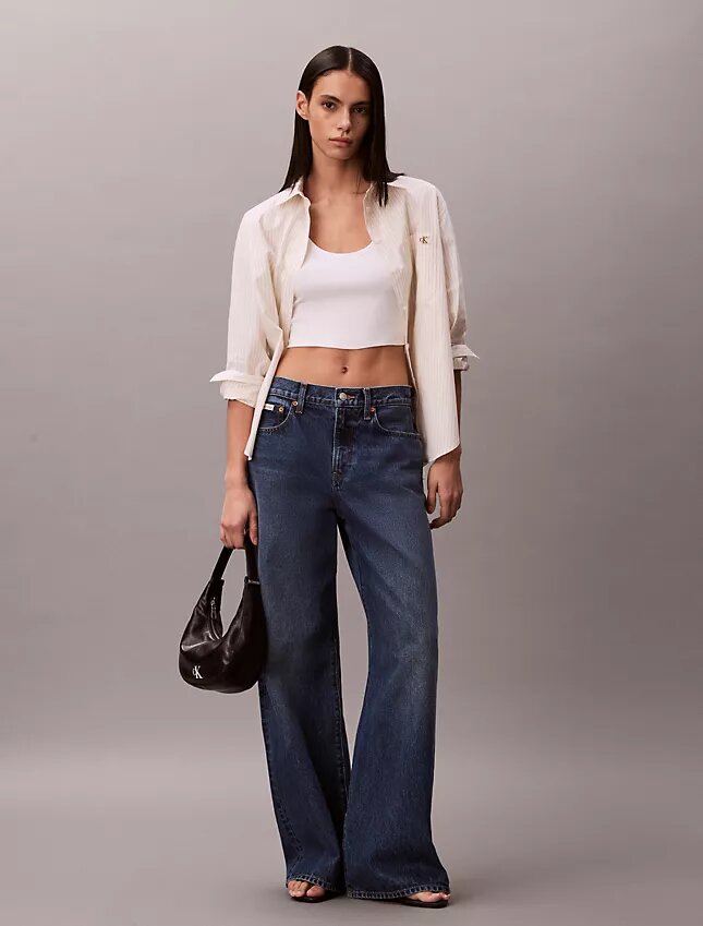 Jeans med vida ben Jeans med vida ben