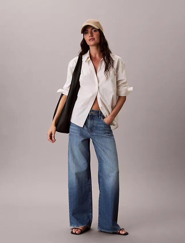 Jeans med vida ben Jeans med vida ben