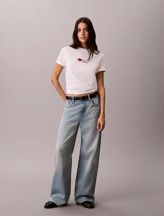 Jeans med vida ben Jeans med vida ben