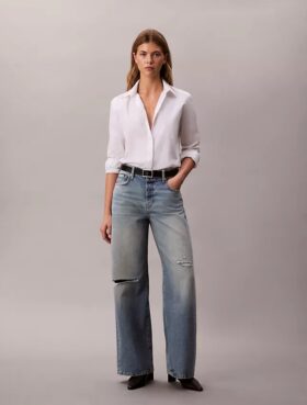 Jeans med vida ben
