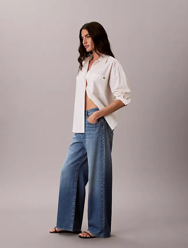 Jeans med vida ben Jeans med vida ben