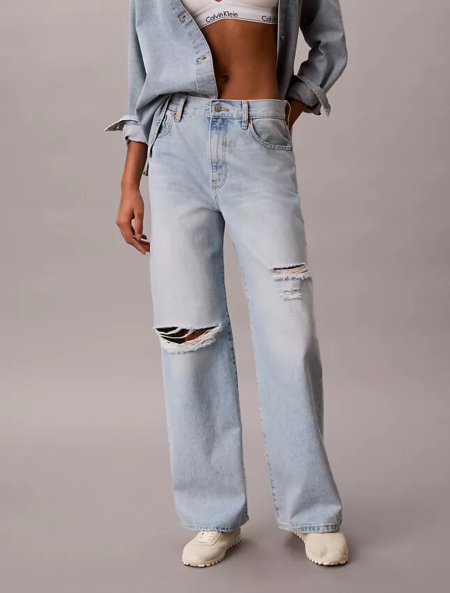 Jeans med vida ben Jeans med vida ben