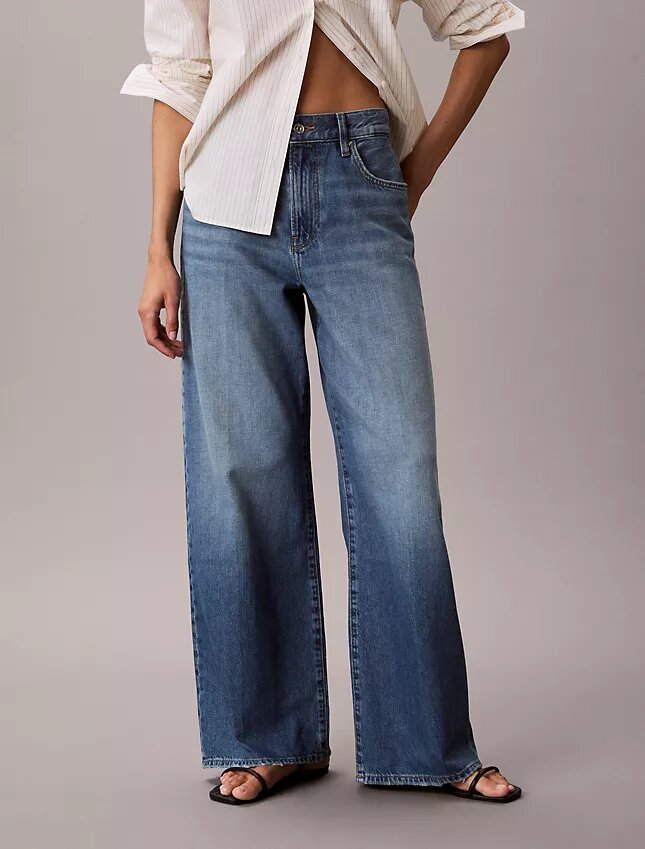 Jeans med vida ben Jeans med vida ben