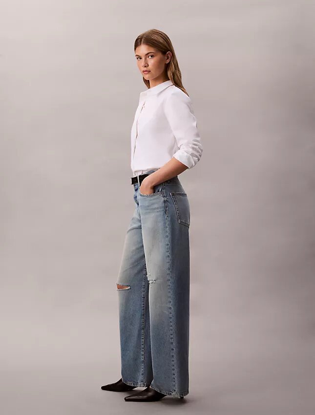 Jeans med vida ben Jeans med vida ben