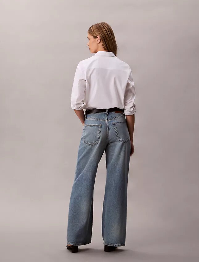 Jeans med vida ben Jeans med vida ben