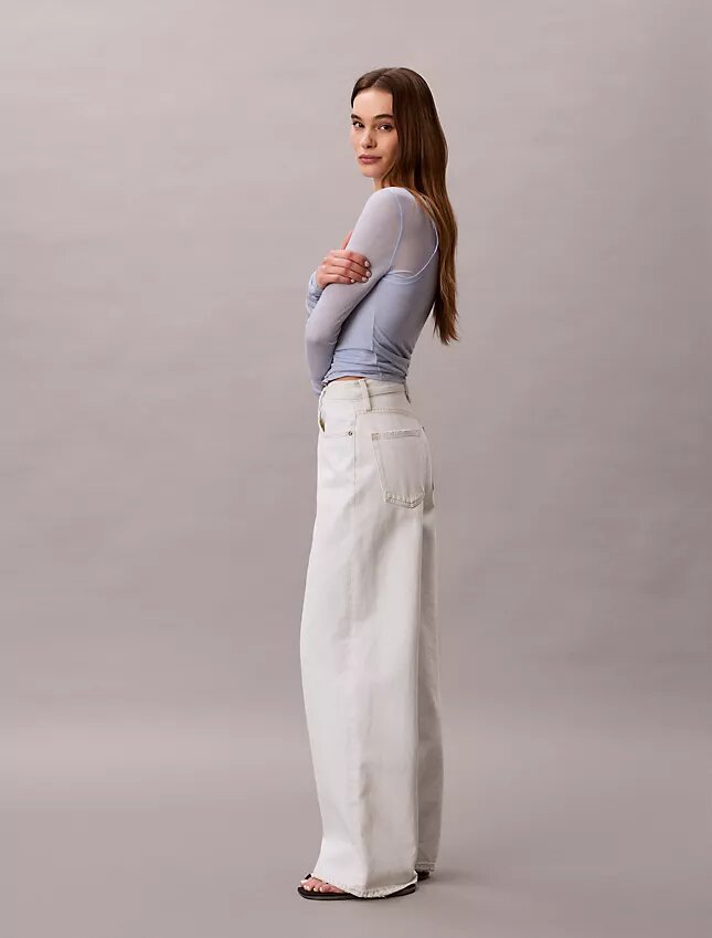 Jeans med vida ben Jeans med vida ben
