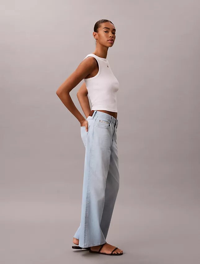 Jeans med vida ben Jeans med vida ben