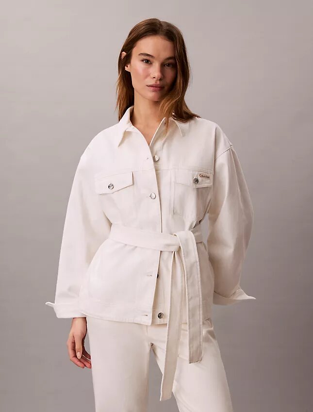 Jeansjacka med bälte Jeansjacka med bälte