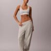Joggingbyxor i bomullsblandad frotté