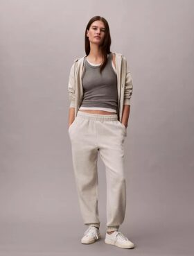 Joggingbyxor i fleece med Monogram