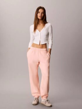 Joggingbyxor i fleece med Monogram