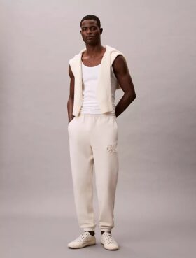 Joggingbyxor med fleece-Monogram