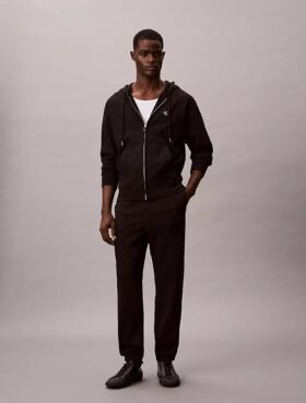 Joggingbyxor med fleece-Monogram