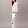 Joggingbyxor med fleece och logotryck Joggingbyxor med fleece och logotryck