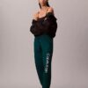 Joggingbyxor med fleece och logotryck Joggingbyxor med fleece och logotryck