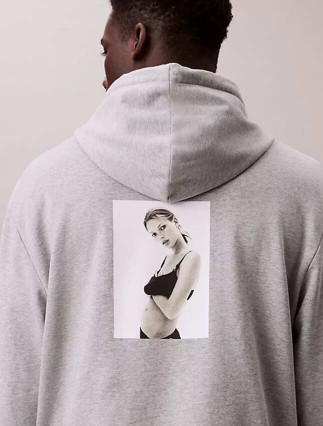 Kate Moss fleece-hoodie med tryck Kate Moss fleece-hoodie med tryck