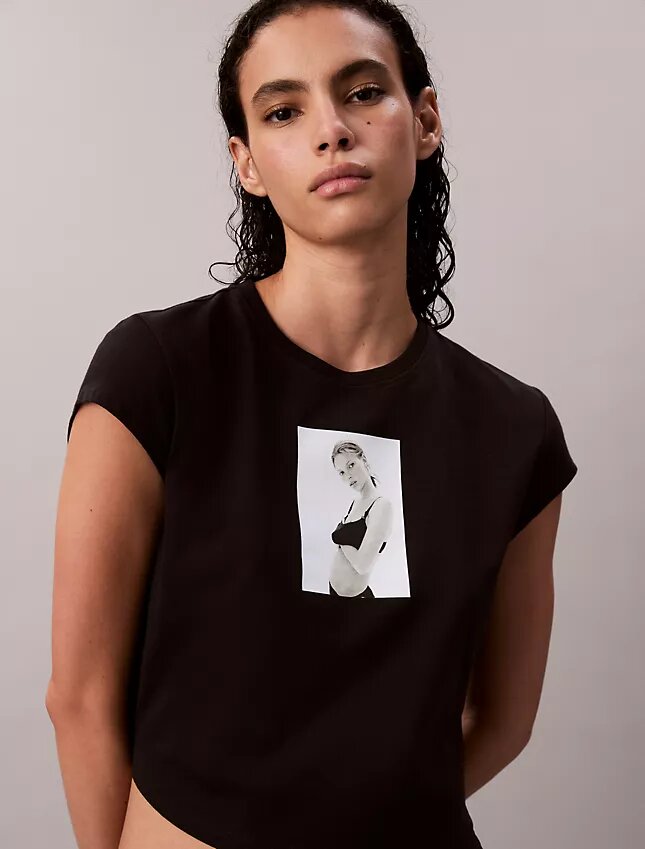 Kate Moss grafisk baby-T-shirt Kate Moss grafisk baby-T-shirt