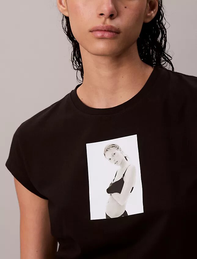 Kate Moss grafisk baby-T-shirt Kate Moss grafisk baby-T-shirt