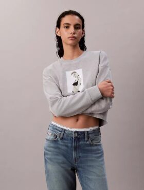 Kate Moss Terry Graphic Relaxed Sweatshirt