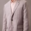 Klassisk blazer i linneblandning Klassisk blazer i linneblandning