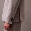 Klassisk blazer i linneblandning Klassisk blazer i linneblandning