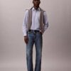 Klassisk button-down-skjorta i Cotton Stretch med ränder Klassisk button-down-skjorta i Cotton Stretch med ränder