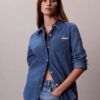 Klassisk Denim-skjorta med knappar Klassisk Denim-skjorta med knappar