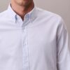 Klassisk oxfordskjorta i Cotton Stretch-bomull med ränder och knappar Klassisk oxfordskjorta i Cotton Stretch-bomull med ränder och knappar