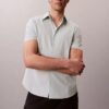 Klassisk skjorta i Cotton Stretch med knappar