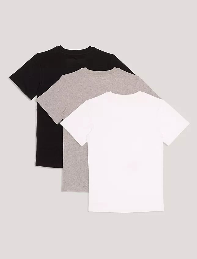 Klassisk T-shirt för pojkar i 3-pack Klassisk T-shirt för pojkar i 3-pack