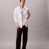 Klassisk T-shirt med blekt logotryck Klassisk T-shirt med blekt logotryck