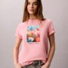 Klassisk T-shirt med blommotiv Klassisk T-shirt med blommotiv