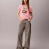 Klassisk T-shirt med blommotiv Klassisk T-shirt med blommotiv