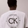 Klassisk T-shirt med cirkelformad logotyp