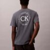 Klassisk T-shirt med cirkelformad logotyp