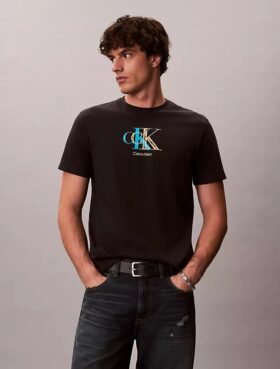 Klassisk T-shirt med dubbelt Monogram Klassisk T-shirt med dubbelt Monogram