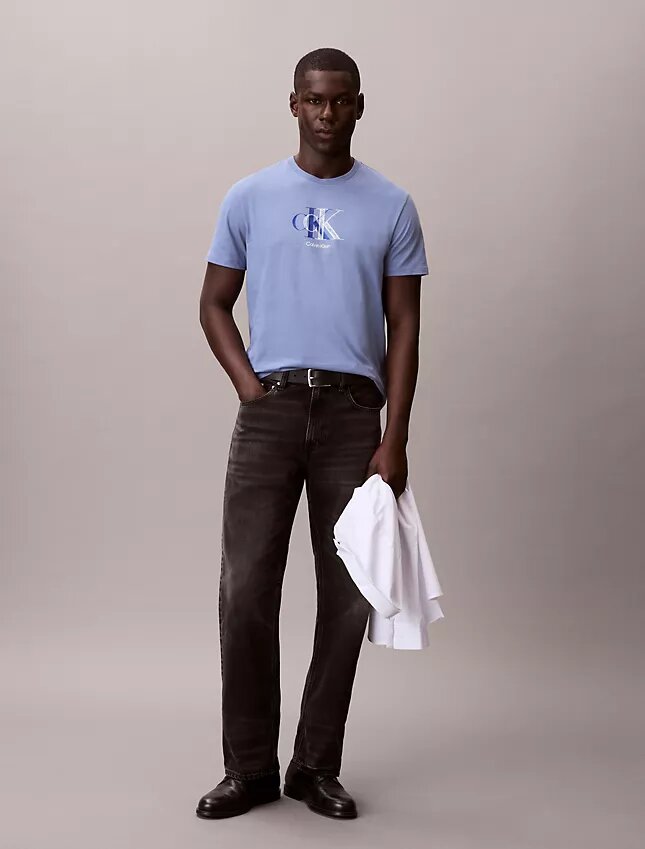 Klassisk T-shirt med dubbelt Monogram Klassisk T-shirt med dubbelt Monogram