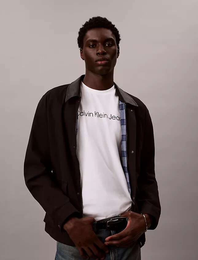 Klassisk T-shirt med folietryck Klassisk T-shirt med folietryck
