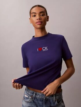 Klassisk T-shirt med hjärtlogotyp