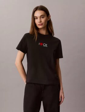 Klassisk T-shirt med hjärtlogotyp