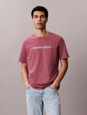 Klassisk T-shirt med logotyp i gemener