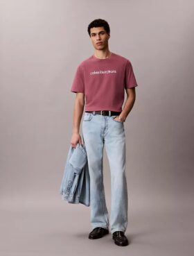 Klassisk T-shirt med logotyp i gemener