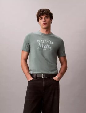 Klassisk T-shirt med skugglogotyp