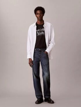 Klassisk T-shirt med skugglogotyp