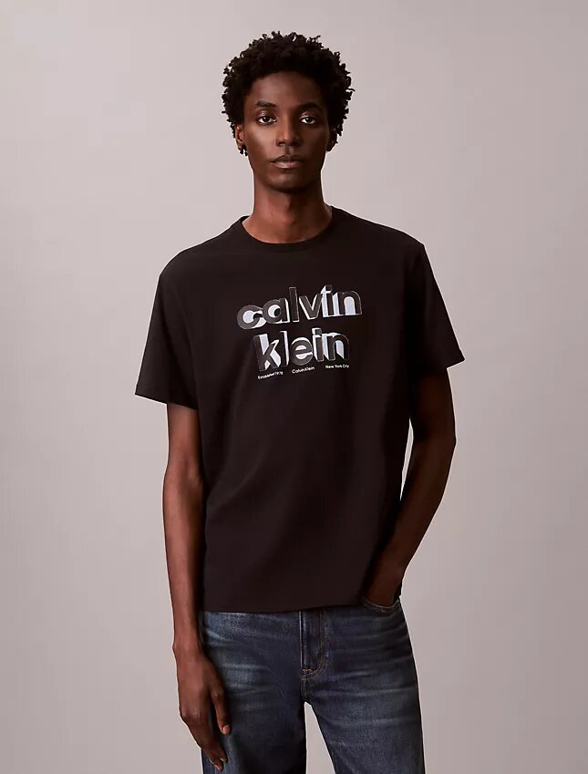 Klassisk T-shirt med skugglogotyp Klassisk T-shirt med skugglogotyp