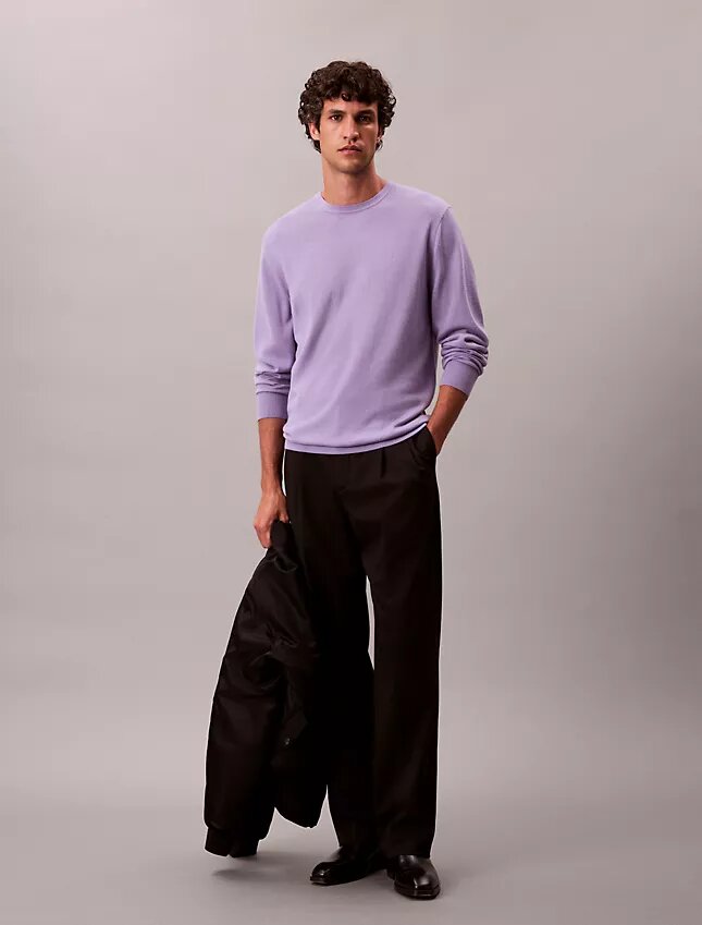 Klassisk tröja i merinoull Klassisk tröja i merinoull
