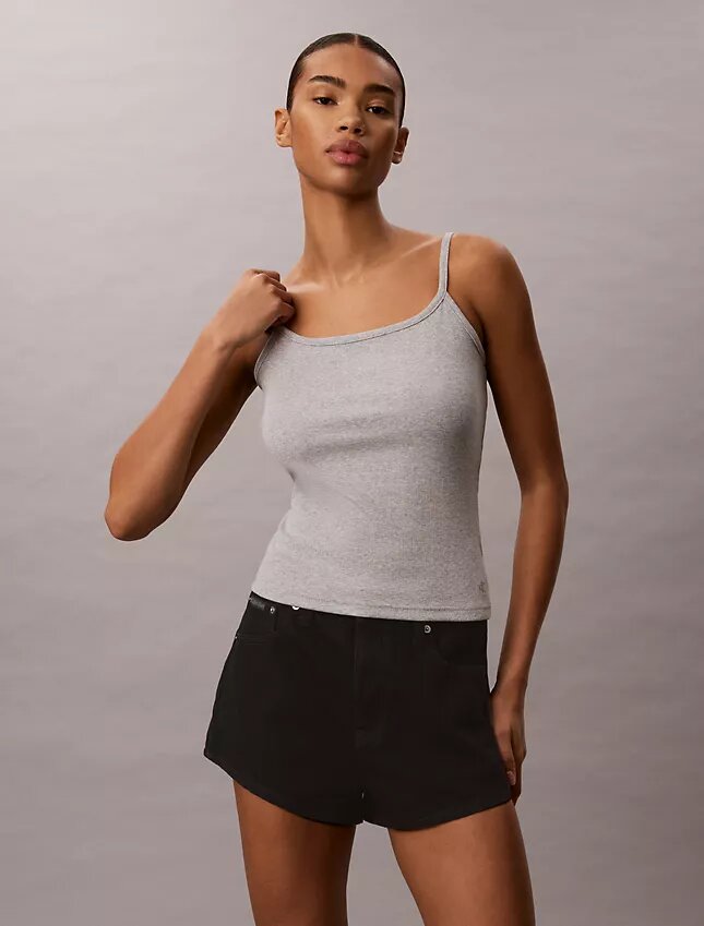Konturpassad ribbad camisole Konturpassad ribbad camisole