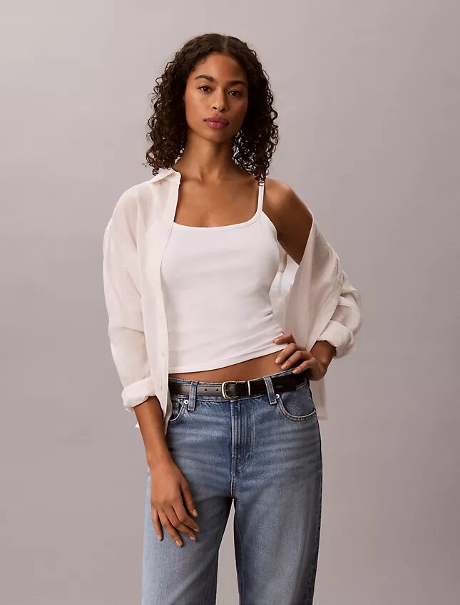 Konturpassad ribbad camisole Konturpassad ribbad camisole